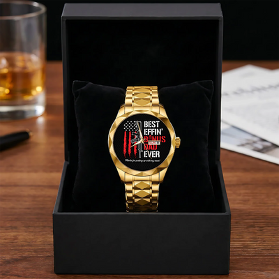 Best Effin' Bonus Dad Ever - Men's Wrist Watch