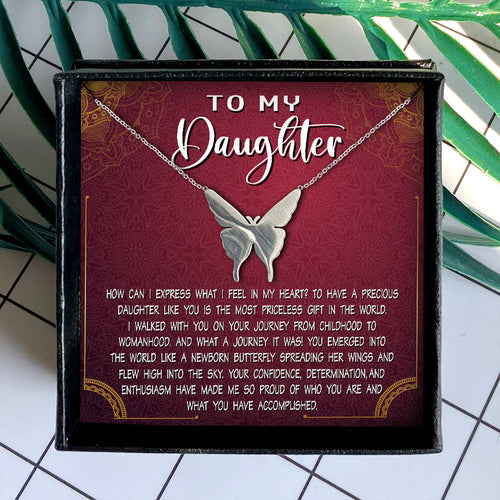 HOW CAN I EXPRESS WHAT I FEEL  IN MY HEART - NECKLACE FOR DAUGHTER