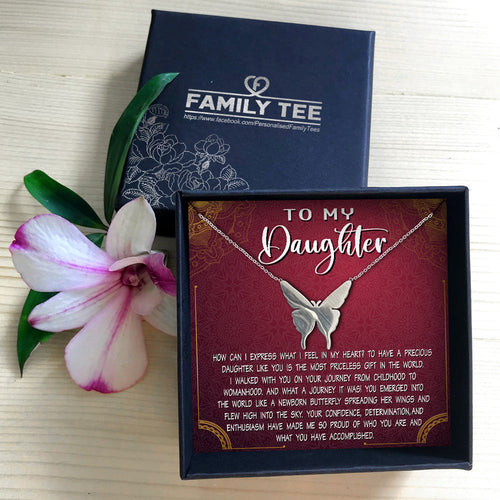 HOW CAN I EXPRESS WHAT I FEEL  IN MY HEART - NECKLACE FOR DAUGHTER