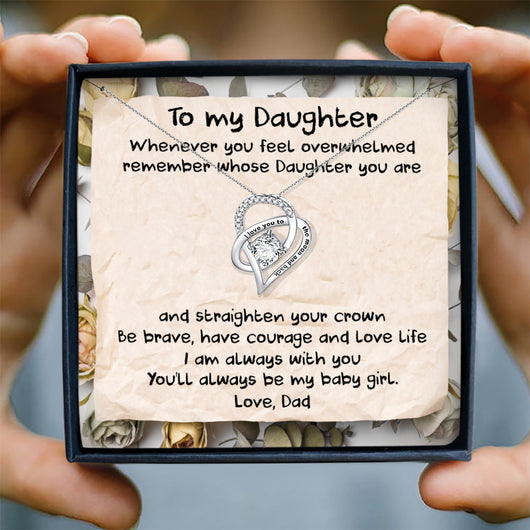 YOU'LL ALWAYS BE MY BABY GIRL - NECKLACE FOR DAUGHTER FROM DAD