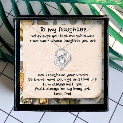 YOU'LL ALWAYS BE MY BABY GIRL - NECKLACE FOR DAUGHTER FROM DAD