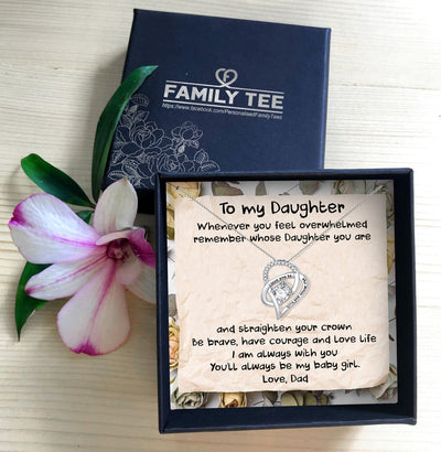 YOU'LL ALWAYS BE MY BABY GIRL - NECKLACE FOR DAUGHTER FROM DAD