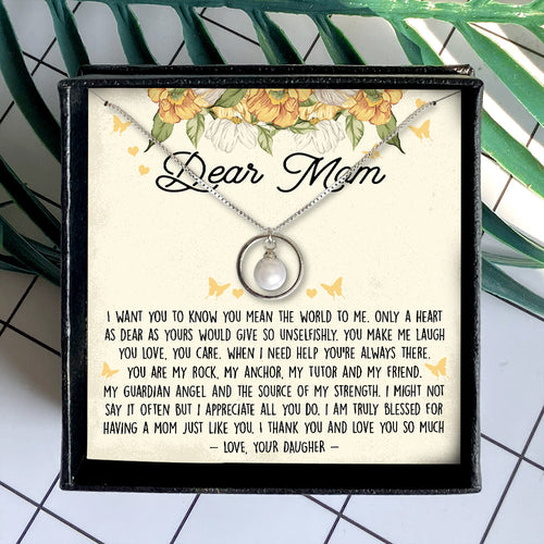 THE SOURCE OF MY STRENGTH - NECKLACE FOR MOM FROM DAUGHTER