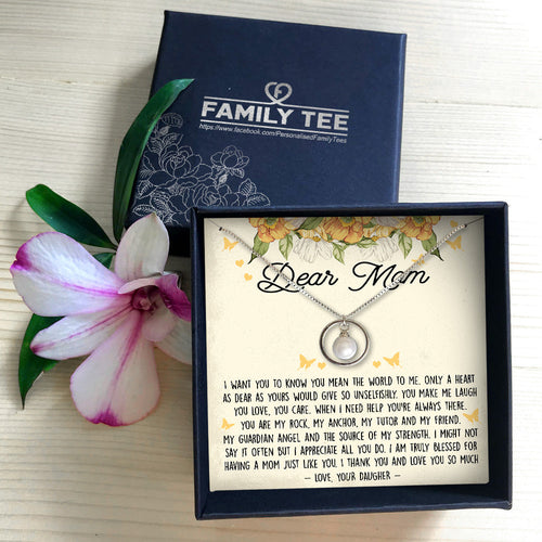 THE SOURCE OF MY STRENGTH - NECKLACE FOR MOM FROM DAUGHTER