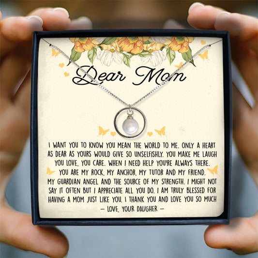 THE SOURCE OF MY STRENGTH - NECKLACE FOR MOM FROM DAUGHTER