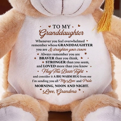 Hug This Bear Tight - Personalized Graduation Bear