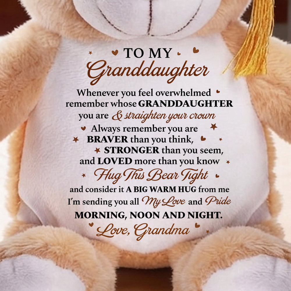 I'm Sending You All My Love And Pride - Personalized Graduation Bear