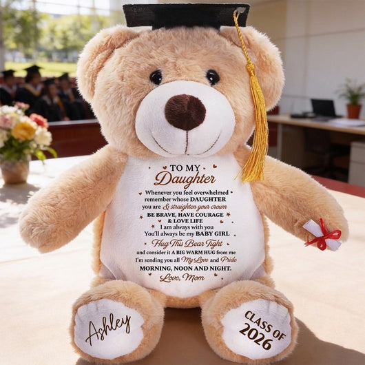 You'll Always Be My Baby Girl - Personalized Graduation Bear