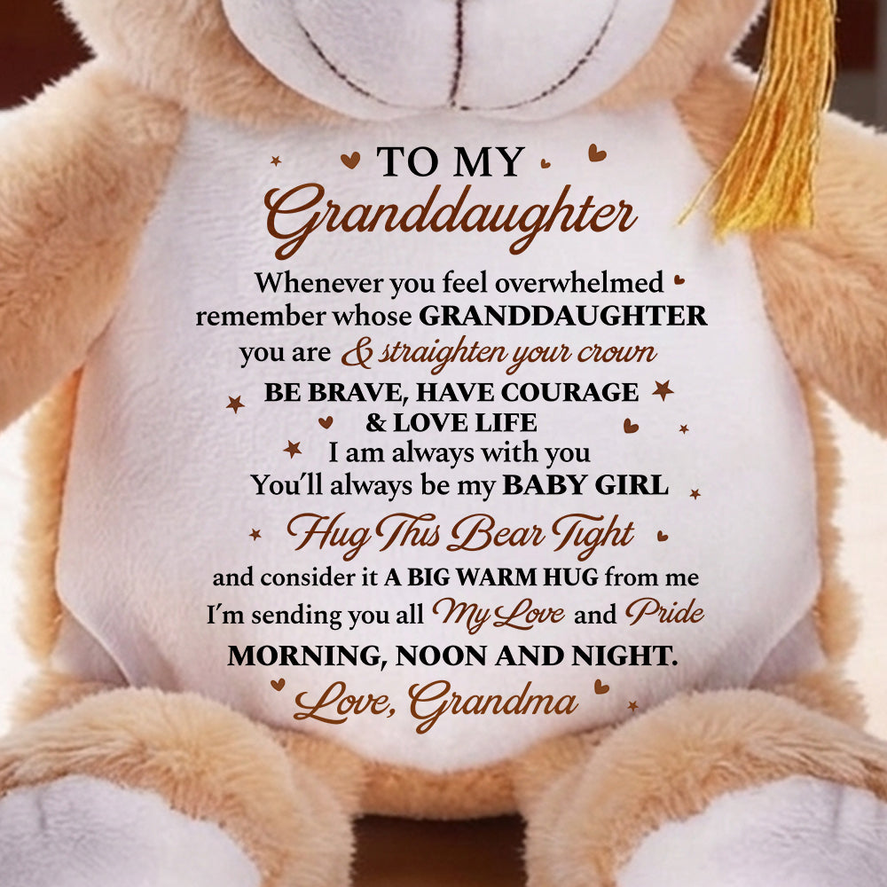You'll Always Be My Baby Girl - Personalized Graduation Bear