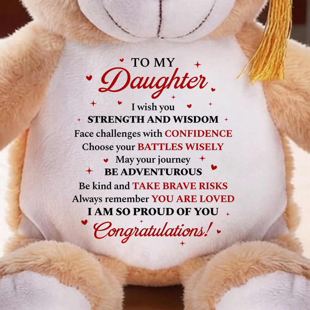 I Am So Proud Of You - Personalized Graduation Bear
