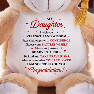 I Am So Proud Of You - Personalized Graduation Bear