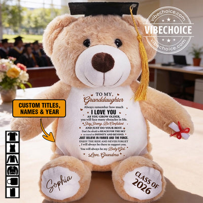 Always Remember How Much I Love You - Personalized Graduation Bear