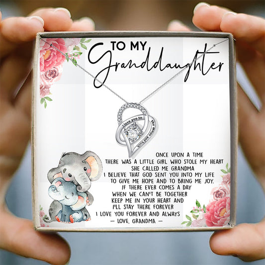 I LOVE YOU FOREVER AND ALWAYS - NECKLACE FOR GRANDDAUGHTER FROM GRANDMA
