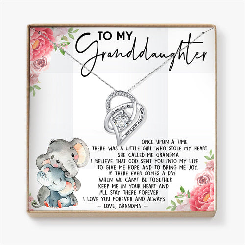 I LOVE YOU FOREVER AND ALWAYS - NECKLACE FOR GRANDDAUGHTER FROM GRANDMA