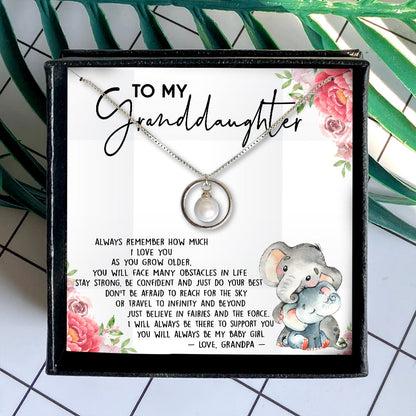 JUST DO YOUR BEST - NECKLACE FOR GRANDDAUGHTER FROM GRANDPA