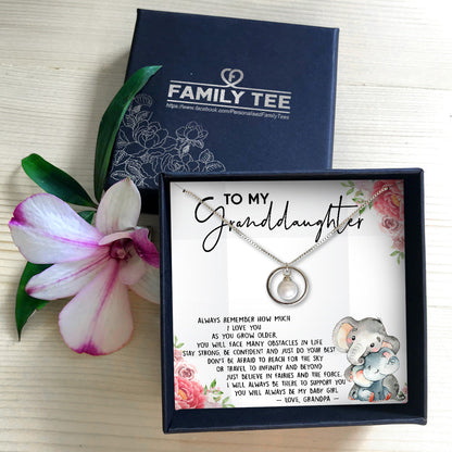 JUST DO YOUR BEST - NECKLACE FOR GRANDDAUGHTER FROM GRANDPA