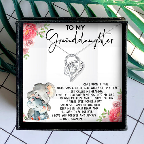 I LOVE YOU FOREVER AND ALWAYS - NECKLACE FOR GRANDDAUGHTER FROM GRANDPA