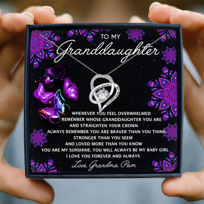 I LOVE YOU FOREVER AND ALWAYS - NECKLACE FOR GRANDDAUGHTER FROM PAM