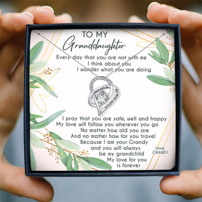 MY LOVE FOR YOU FOREVER - NECKLACE FOR GRANDDAUGHTER FROM GRANDY