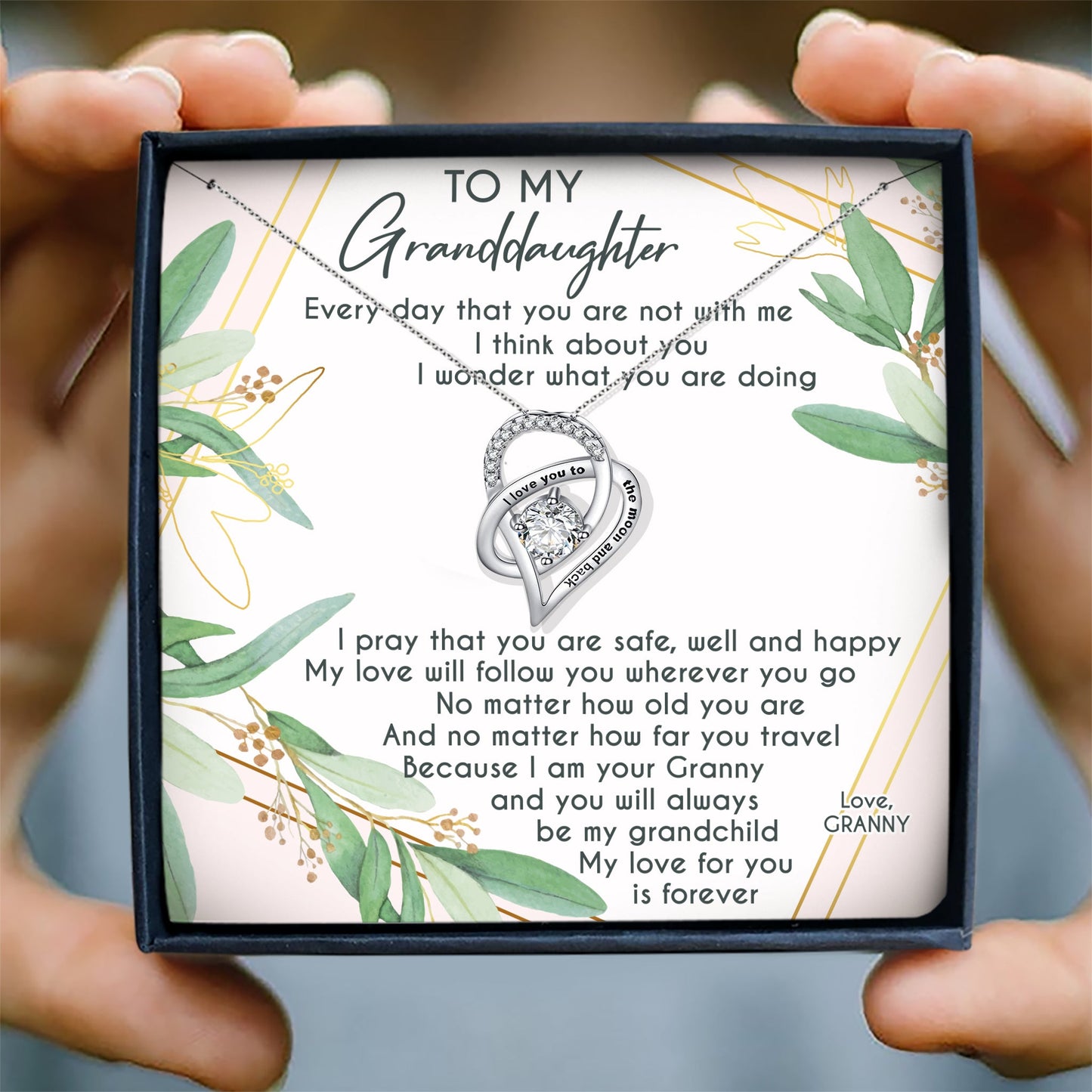 MY LOVE FOR YOU FOREVER - NECKLACE FOR GRANDDAUGHTER FROM GRANNY