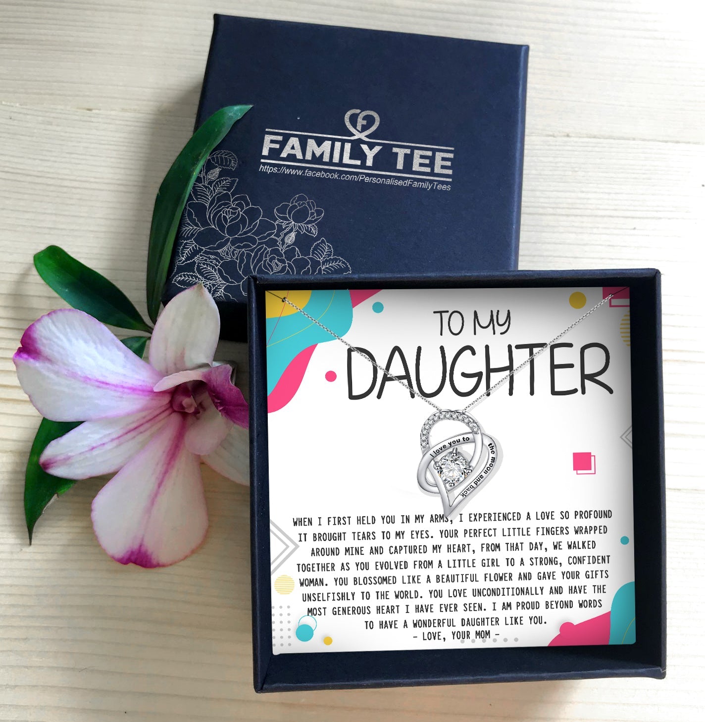 A WONDERFUL DAUGHTER LIKE YOU - NECKLACE FOR DAUGHTER FROM MOM