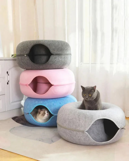 Meow Bed™ - Donut Kitten Bed