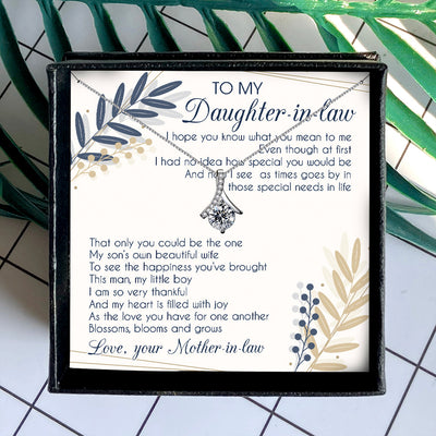 I HOPE YOU KNOW WHAT YOU MEAN TO ME - NECKLACE FOR DAUGHTER-IN-LAW