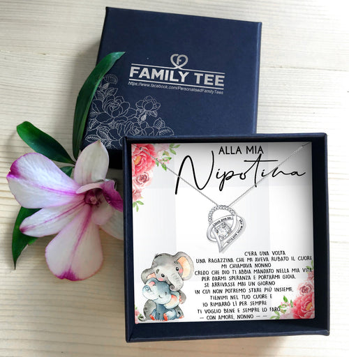 NECKLACE FOR GRANDDAUGHTER FROM GRANDPA - ITALIAN