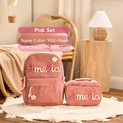 Personalized Set - Backpack and Lunchbag - Back to School Gift