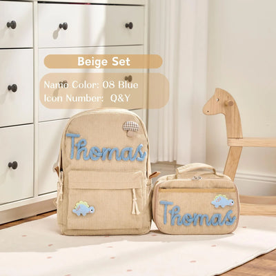 Personalized Set - Backpack and Lunchbag - Back to School Gift