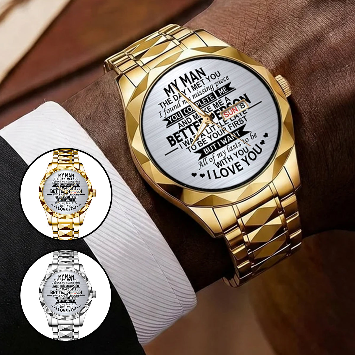 My Man The Day I Met You - Men's Wrist Watch