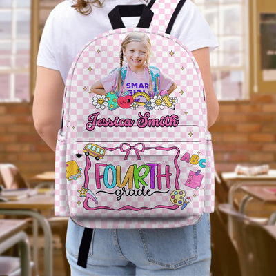Custom Photo Cute Backpack Personalized Back To School Gift For Kids
