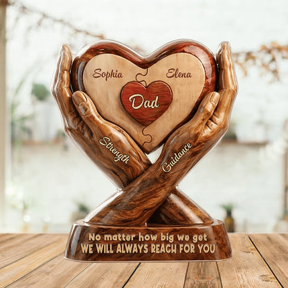 Personalized Acrylic Plaque - We Will Always Reach For You - Father’s Day Gift