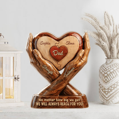 Personalized Acrylic Plaque - We Will Always Reach For You - Father’s Day Gift