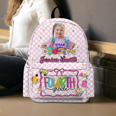 Custom Photo Cute Backpack Personalized Back To School Gift For Kids