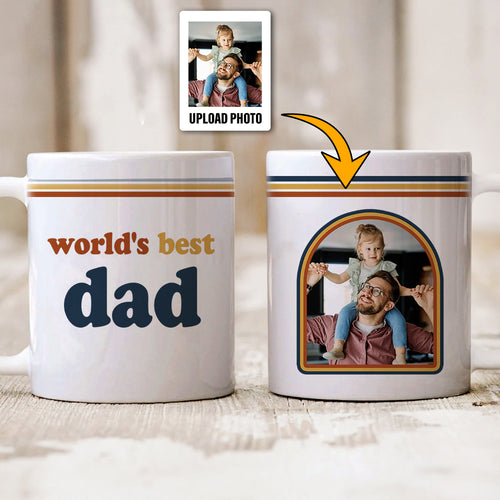 Custom World’s Best Dad Photo Mug