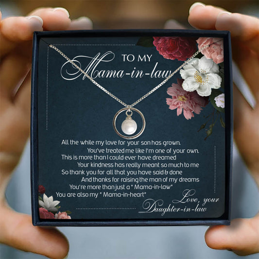 THANKS FOR RAISING THE MAN - NECKLACE FOR MAMA-IN-LAW FROM DAUGHTER-IN-LAW