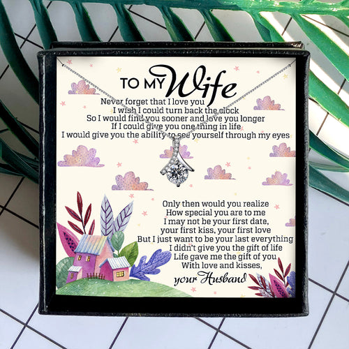 NEVER FORGET THAT I LOVE YOU  - NECKLACE FOR WIFE