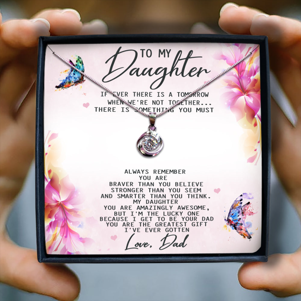 YOU ARE THE GREATEST GIFT  - NECKLACE FOR DAUGHTER FROM DAD
