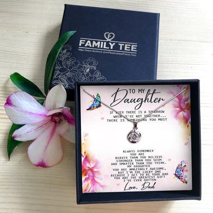 YOU ARE THE GREATEST GIFT  - NECKLACE FOR DAUGHTER FROM DAD