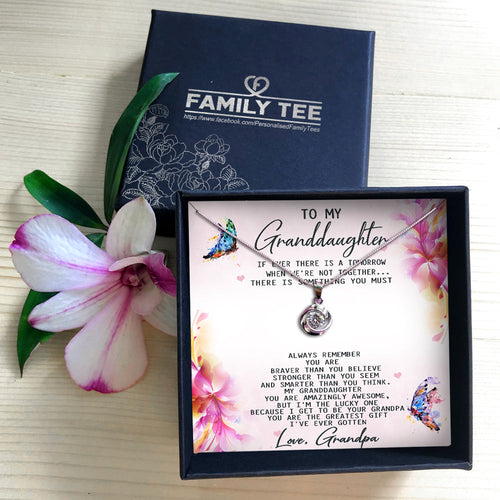YOU ARE THE GREATEST GIFT  - NECKLACE FOR GRANDDAUGHTER FROM GRANDPA