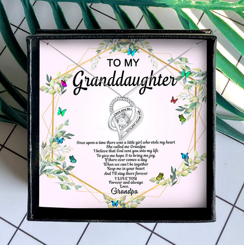 KEEP ME IN YOUR HEART - NECKLACE FOR GRANDDAUGHTER FROM GRANDPA