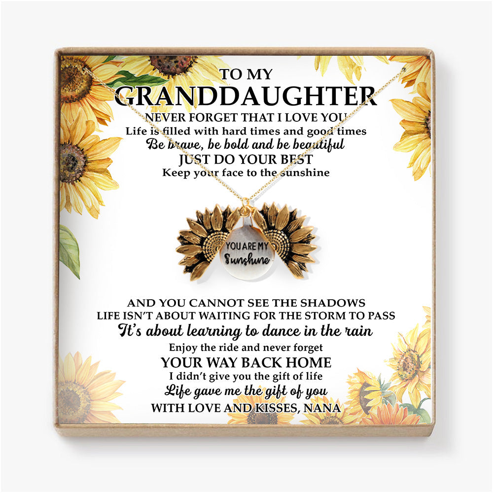 NEVER FORGET THAT I LOVE YOU - NECKLACE FOR GRANDDAUGHTER