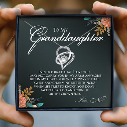 NEVER FORGET THAT I LOVE YOU - NECKLACE FOR GRANDDAUGHTER FROM NAN