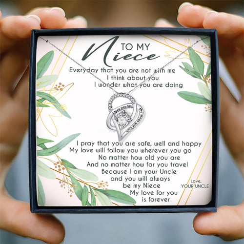 PRAY THAT YOU ARE SAFE, WELL AND HAPPY - NECKLACE FOR NIECE
