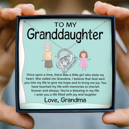 YOU'RE A BLESSING IN MY LIFE - NECKLACE FOR GRANDDAUGHTER