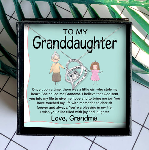 YOU'RE A BLESSING IN MY LIFE - NECKLACE FOR GRANDDAUGHTER