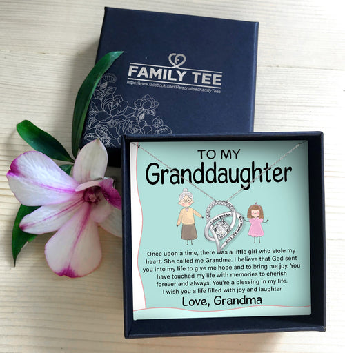 YOU'RE A BLESSING IN MY LIFE - NECKLACE FOR GRANDDAUGHTER