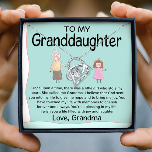 YOU'RE A BLESSING IN MY LIFE - NECKLACE FOR GRANDDAUGHTER