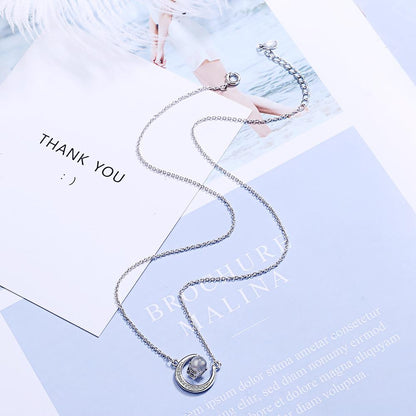 CAN'T STOP ME FROM LOVING YOU - CRYSTAL CLAVICLE NECKLACE FOR WIFE